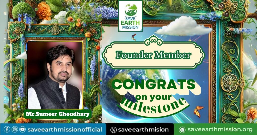Mr. Sumeer Choudhary, Director of Revive Holidays Pvt. Ltd., Joins Save Earth Mission as a Founder Member, JAIPUR, RAJASTHAN 1 WhatsApp Image 2025 05 21 at 18.32.27 fa322282